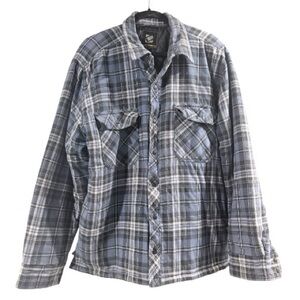 Men's Blue Plaid Jacket XXL